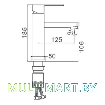 Смеситель Ekko E1082-22 (серый) картинка 6